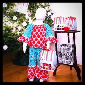 Holiday outfit! Boho Top & pants 2 3T girls